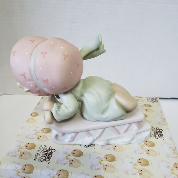 Precious Moments Slide Into The Next Millenium With Joy 1999 Annual Figurine Vtg - Picture 6 of 11